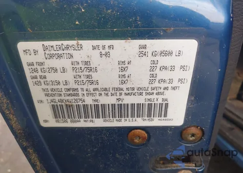 2004 Jeep Liberty Sport z USA, uszkodzony, nr VIN 1J4GL48KX4W126754